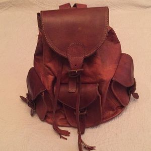 Vintage Leather Backpack